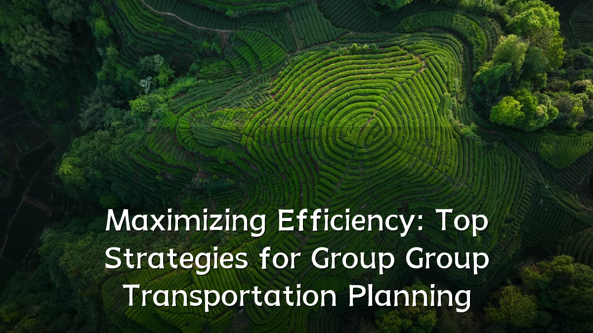 Maximizing Efficiency: Top Strategies for Group Group Transportation Planning