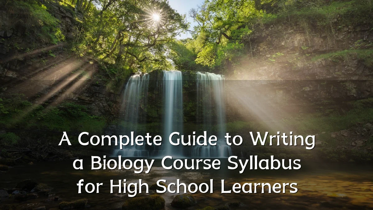 A Complete Guide to Writing a Biology Course Syllabus for High School Learners