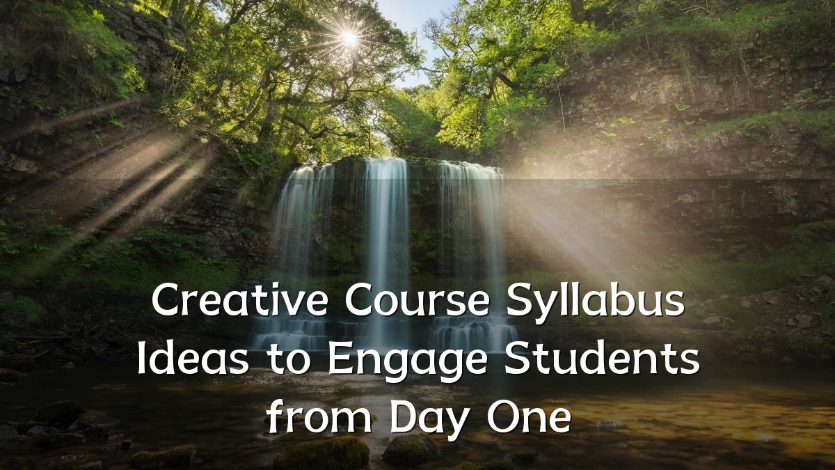 Creative Course Syllabus Ideas to Engage Students from Day One