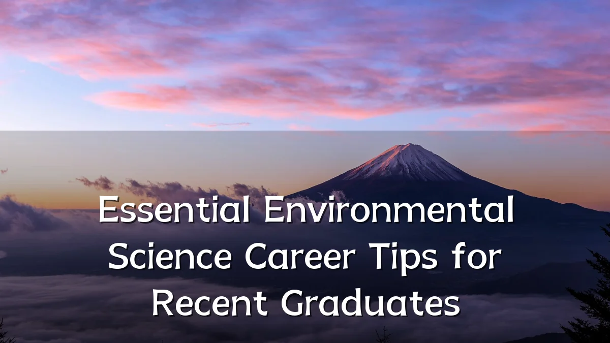 Essential Environmental Science Career Tips for Recent Graduates
