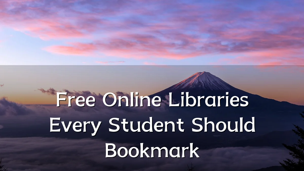 Free Online Libraries Every Student Should Bookmark