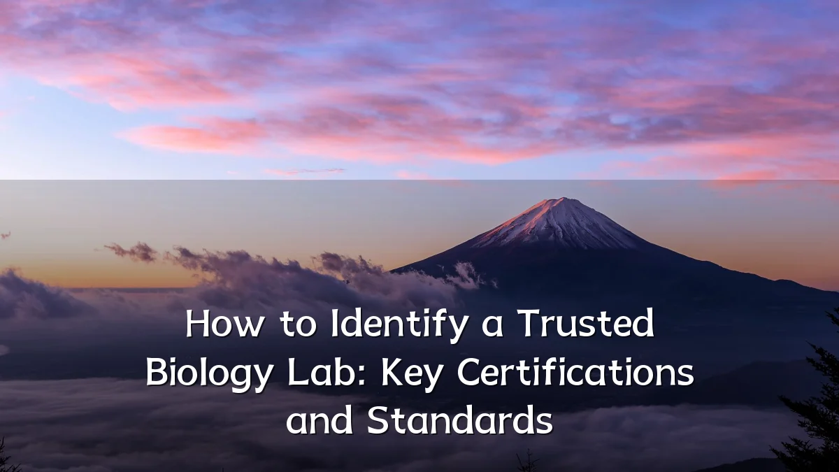 How to Identify a Trusted Biology Lab: Key Certifications and Standards