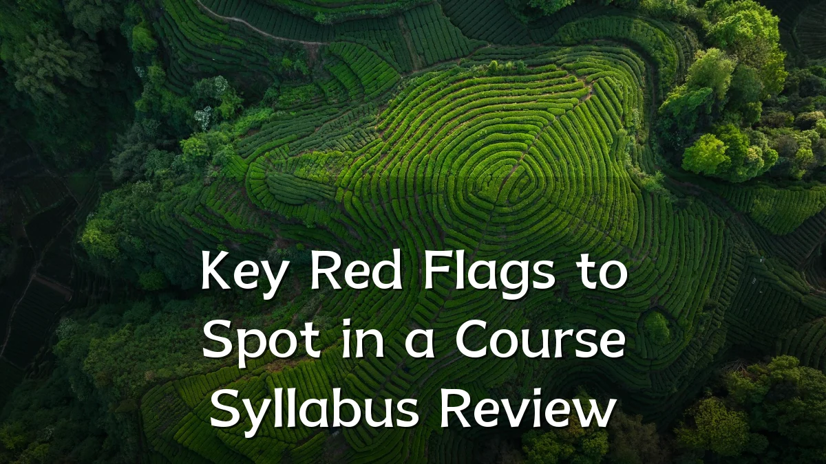 Key Red Flags to Spot in a Course Syllabus Review