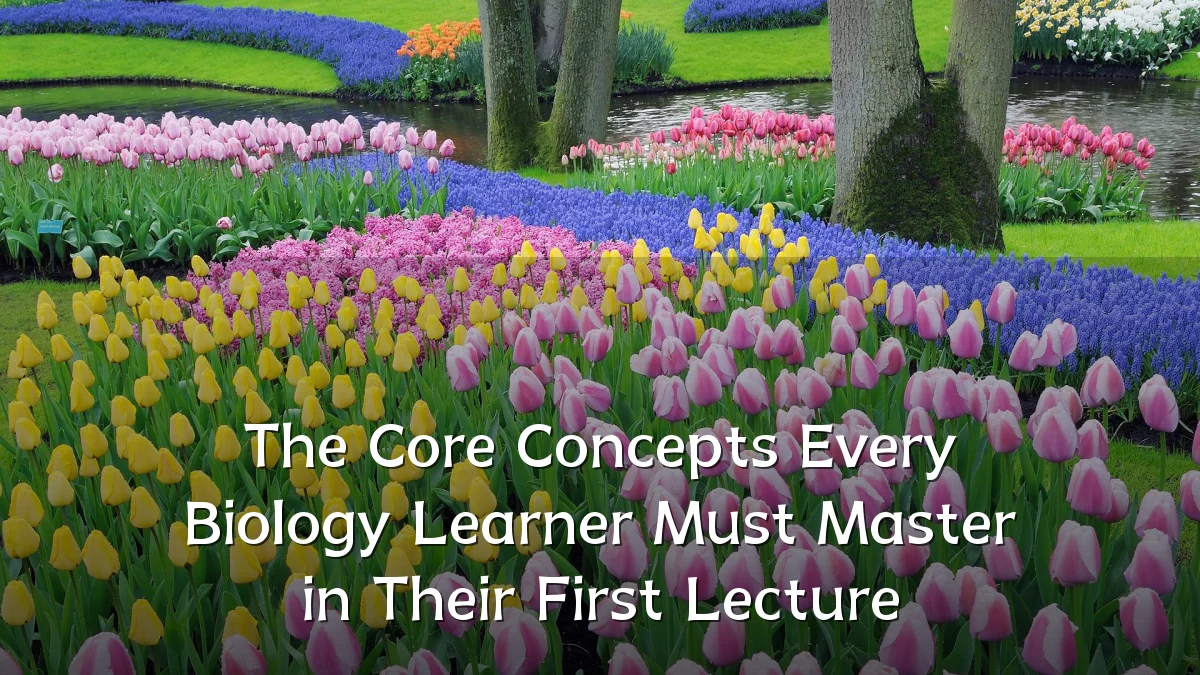 The Core Concepts Every Biology Learner Must Master in Their First Lecture