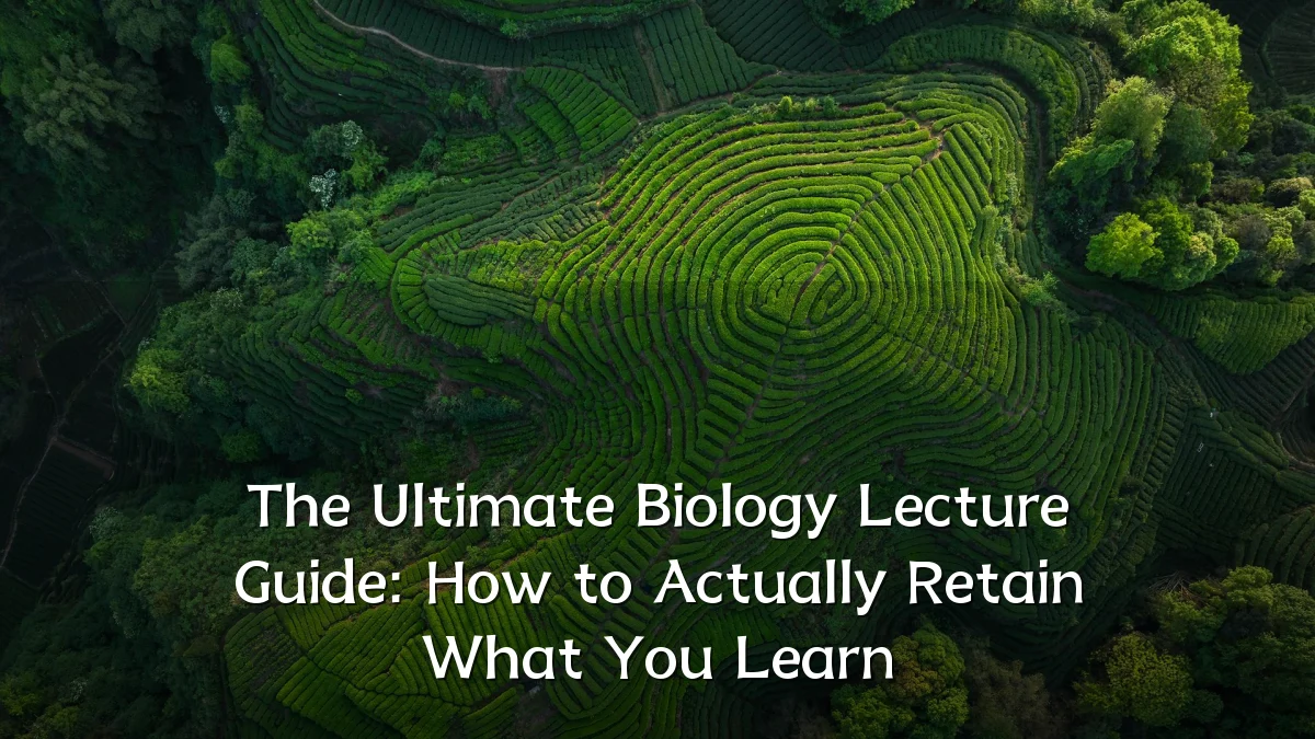 The Ultimate Biology Lecture Guide: How to Actually Retain What You Learn