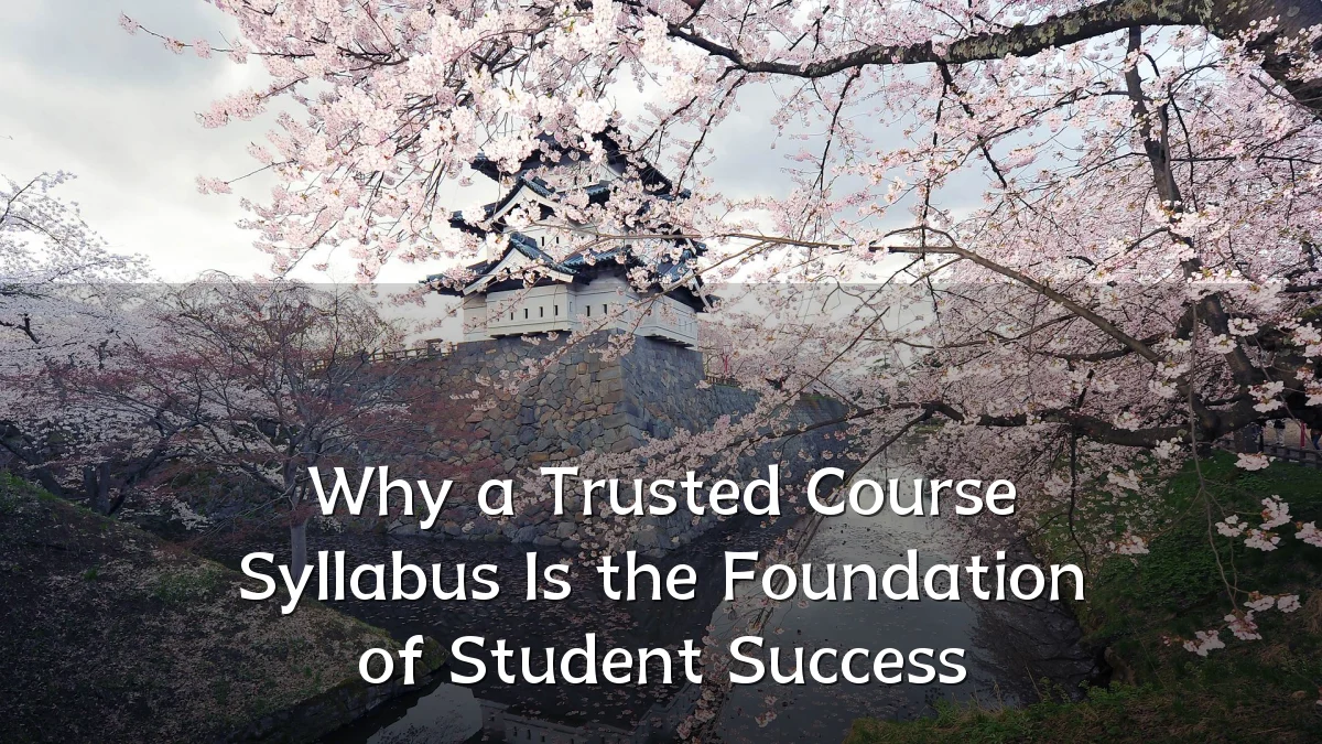 Why a Trusted Course Syllabus Is the Foundation of Student Success