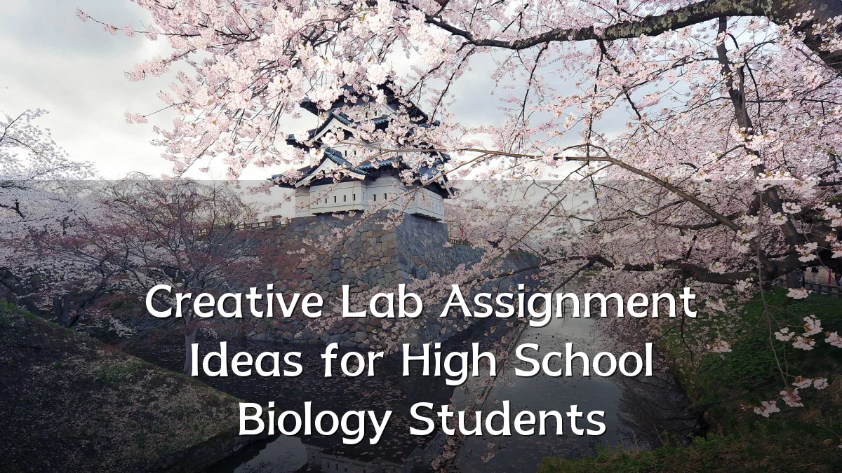 Creative Lab Assignment Ideas for High School Biology Students