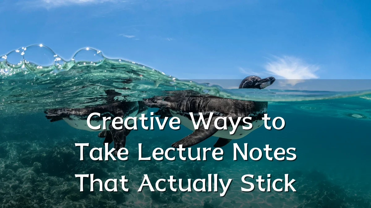 Creative Ways to Take Lecture Notes That Actually Stick