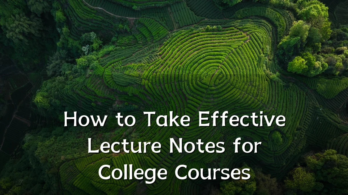 How to Take Effective Lecture Notes for College Courses