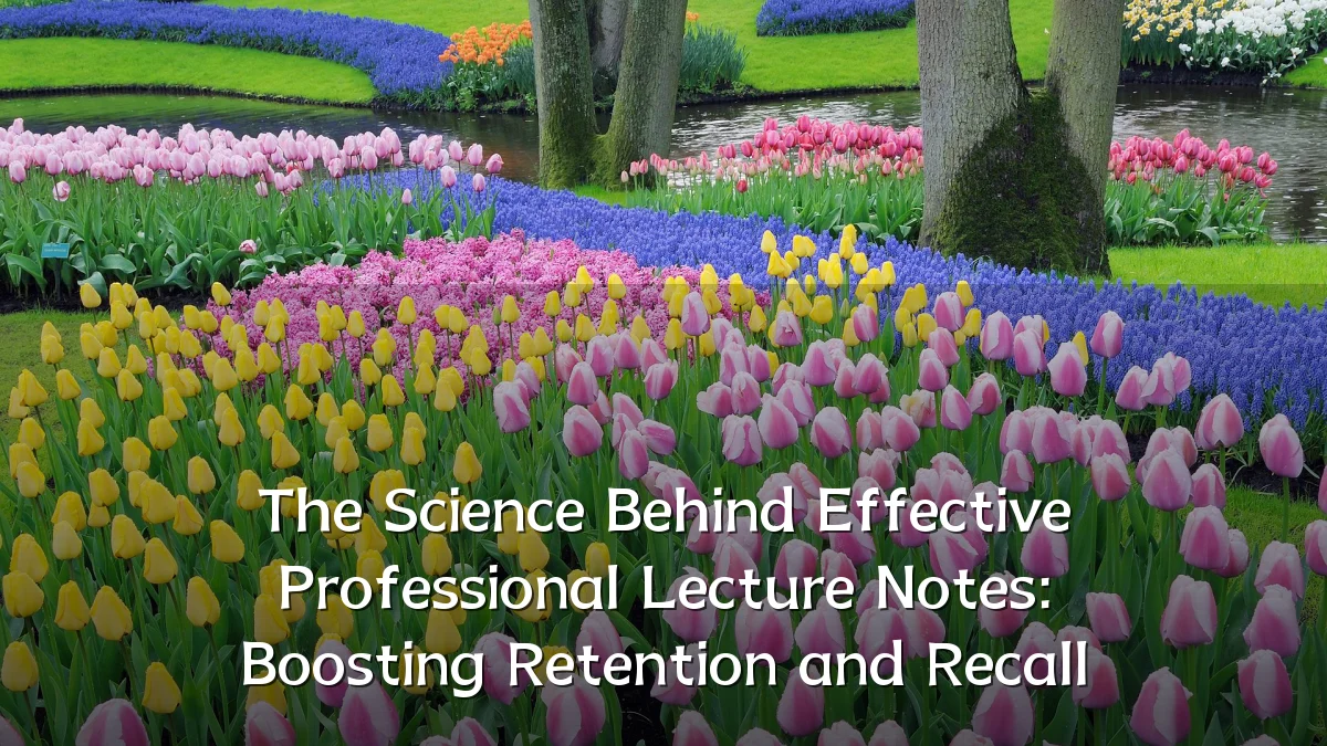 The Science Behind Effective Professional Lecture Notes: Boosting Retention and Recall